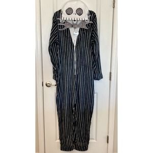 NBC Jack Skellington 1-Piece Hood PJ Union Suit 3X